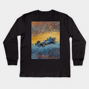 Racing Renaissance formula one painting Kids Long Sleeve T-Shirt